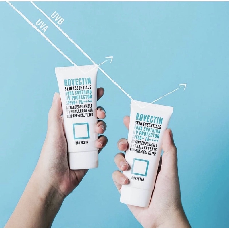 Rovectin Skin Essentials Aqua Soothing UV Protector SPF50+ PA++++ (non ...
