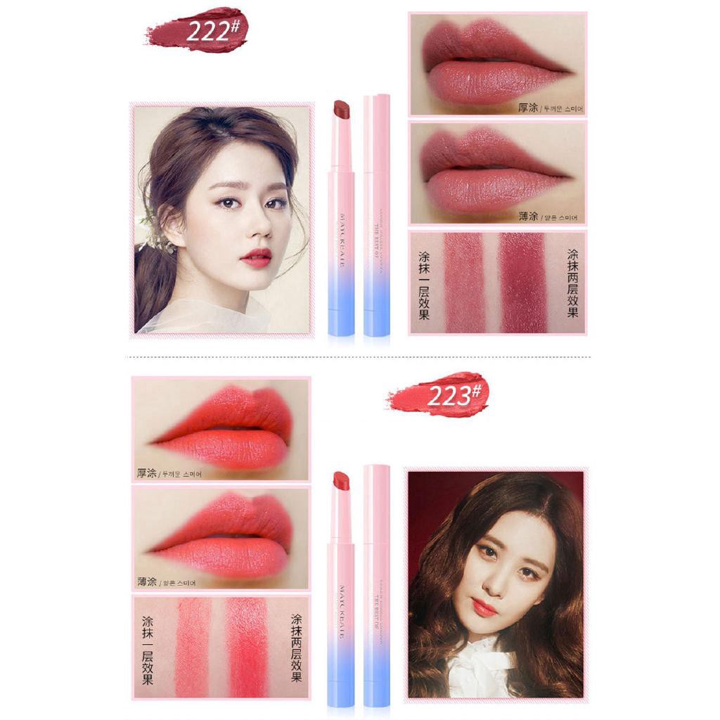 รูปภาพของLip lipstick, waterproof, long lasting, 10 colors. A long-lasting lipstick adds 10 colors of moisture.ลองเช็คราคา
