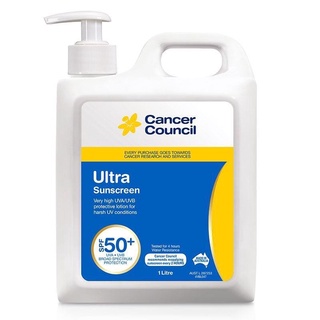 พร้อมส่ง!!! Cancer Council Ultra Sunscreen 1L. (Exp.2024)