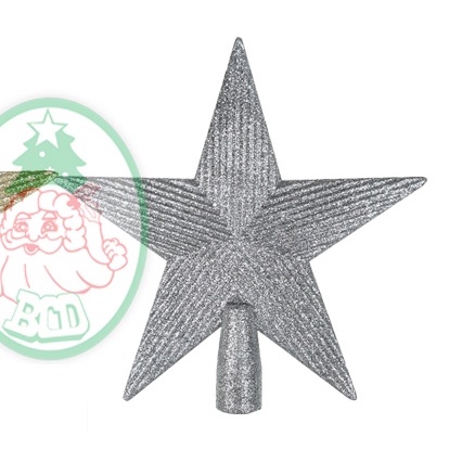 ดาวยอดสน-8-นิ้ว-ชุบกากเพชร-6126-02-ของประดับ-ของตกแต่งเทศกาลคริสต์มาส