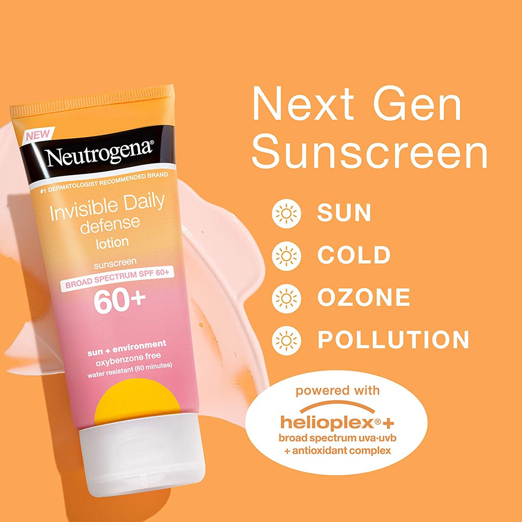 พร้อมส่ง-neutrogena-invisible-daily-defense-sunscreen-lotion-spf-60-88ml