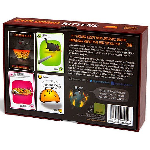 [ของแท้] Exploding Kittens Original (Red) [EN] Board Game | Shopee Thailand