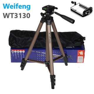 ขาตั้งกล้อง DSLR 4 ขา อลูมีเนียม Weifeng WT3130 สูง 1.2 เมตร (สีทอง)
