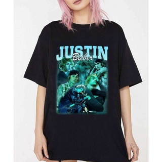 เสื้อยืดวินเทจGILDAN เสื้อยืด พิมพ์ลาย Justice Justin Bieber สไตล์วินเทจ สําหรับผู้ชาย และผู้หญิงS-5XL