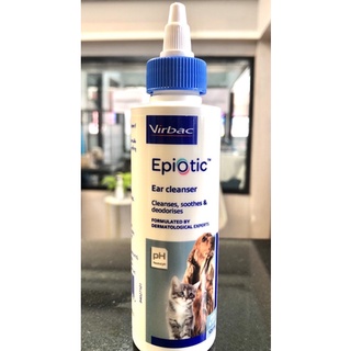 ภาพขนาดย่อของภาพหน้าปกสินค้าEpiotic ear cleanser ผลิตภัณฑ์ทำความสะอาดช่องหูสุนัขและแมว ขนาด125ml จากร้าน petgroommelon บน Shopee