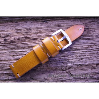 ภาพหน้าปกสินค้าสายนาฬิกาหนังแท้ Vintage Faisol Leather 20 mm.สีเหลืองมัสตาร์ด ที่เกี่ยวข้อง