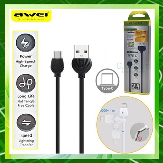 สายชาร์จ AWEI CL-62 USB Type C Quick Fast Charging High Speed Data Sync Charger Cable