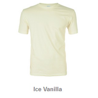 เสื้อยืดสีพื้น ICE VANILLA ( สีวานิลลา )