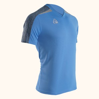 EGO SPORT EG5122 เสื้อฟุตบอลคอวีแขนสั้น สีฟ้าเข้ม