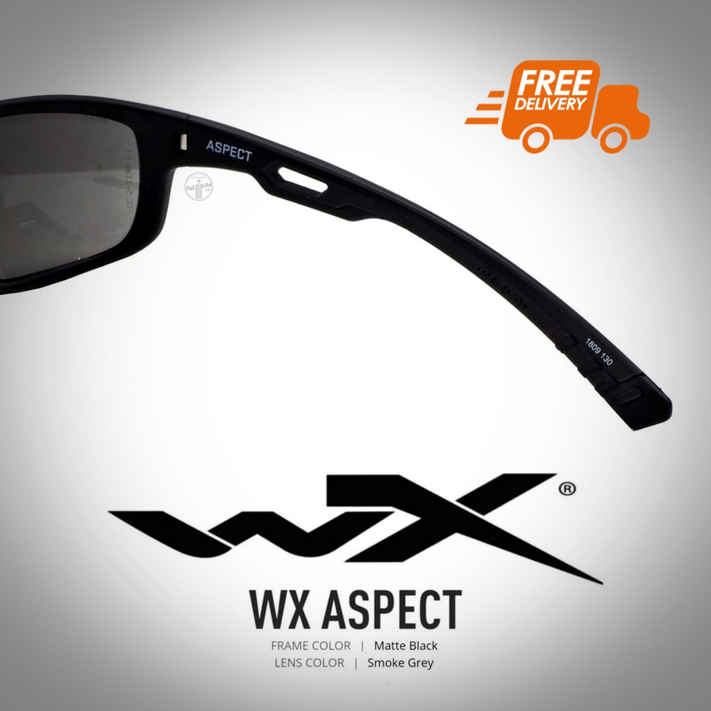 แว่นตา-wileyx-รุ่น-aspect-เลนส์กันสะเก็ดสีเทาดำ-กรอบสีดำ-ขาแบบขาสปริง-ใส่สบายไม่บีบแก้ม-กันกระแทกสูง