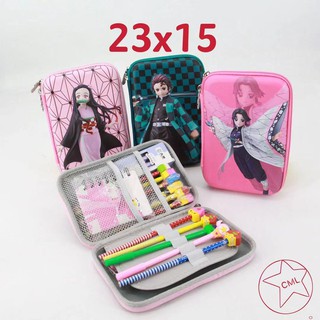 สินค้า กล่องดินสอลายการ์ตูน กระเป๋าดินสอ เครื่องเขียน ดาบพิฆาตอสูร  Demon Slayer Kimetsu no Yaiba Pencil Case