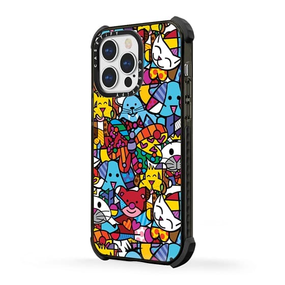 best-friends-by-romero-britto-13-pro-max-ultra-impact-case-สี-black