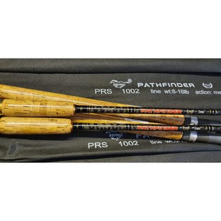 PATHFINDER คันสปินนิ่งเวทกลาง ลาย X-CROSS ด้ามก๊อกเคลือบ