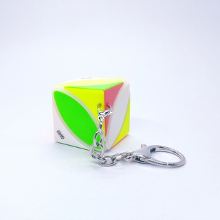 พวงกุญแจ รูบิค แปลกๆ รูบิค ของแท้ อย่างดี Qiyi Rubiks Cube Ivy Keychain Stickerless magic cube rubix cube SharkRubik