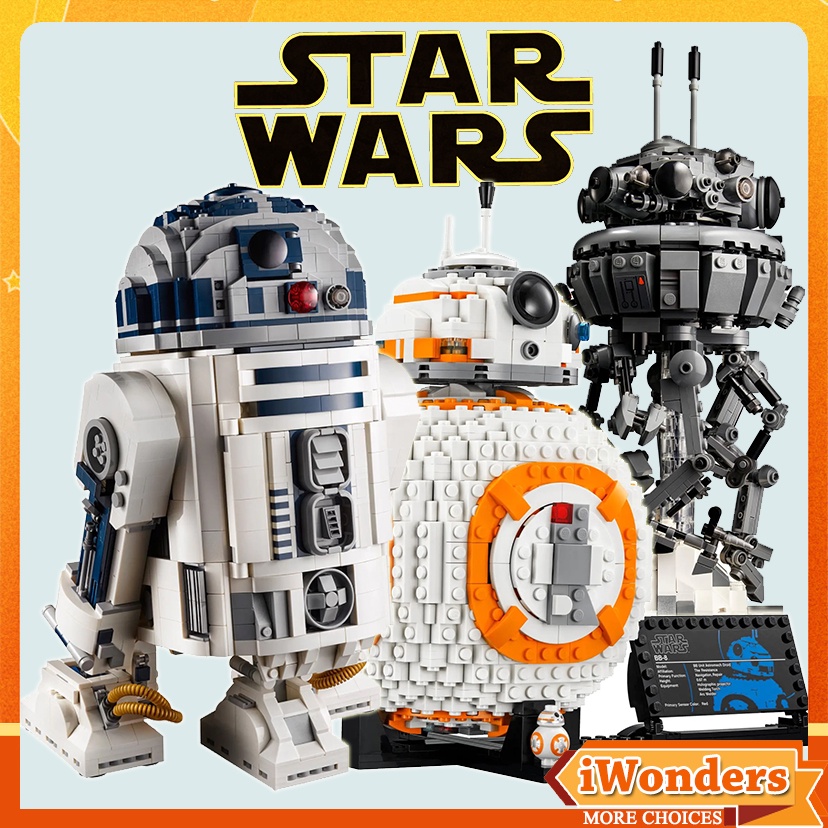 ชุดบล็อกตัวต่อ Star Wars MOC MOC R2-D2 BB-8 Imperial Probe Droid ...