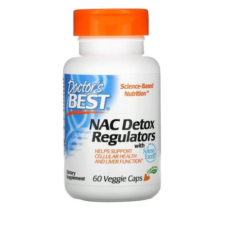 ภาพสินค้า(พร้อมส่ง) Doctor's Best, NAC Detox Regulators, 60 Veggie Caps จากร้าน finithip บน Shopee ภาพที่ 1