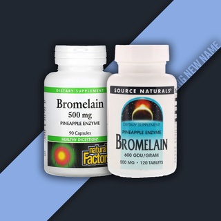 สินค้า โบรมีเลน ( Bromelain ) ชนิดเม็ด Natural Factors, Source Natural