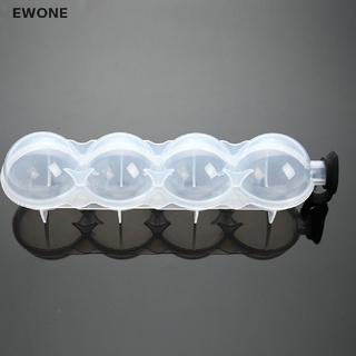 Ewone แม่พิมพ์ทําน้ําแข็ง ทรงกลม 4 ช่อง DIY สําหรับวิสกี้