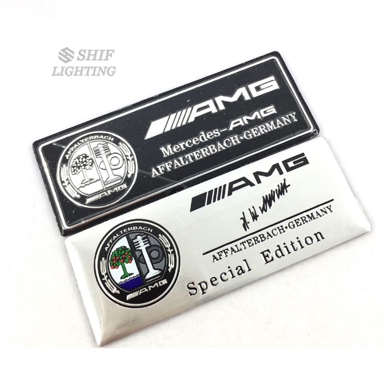 1 x อลูมิเนียม Apple Tree AMG Edition โลโก้รถสติกเกอร์สัญลักษณ์รูปลอก ...