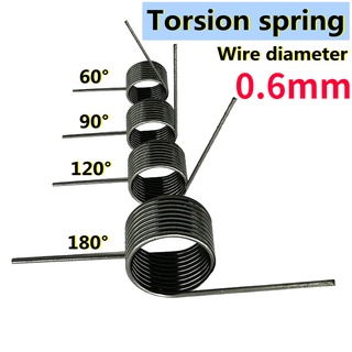 ลวดสปริงบิดตัว V เส้นผ่าศูนย์กลาง 0.6 มม. 65 มม. 60 90 120 180 องศา