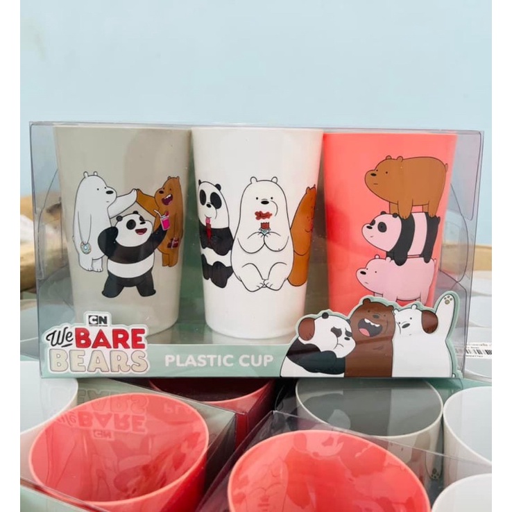 ภาพสินค้าแก้วน้ำพลาสติก we bare bears  ลิขสิทธิ์แท้ ราคาส่ง จากร้าน enjoys.littlethings บน Shopee ภาพที่ 7