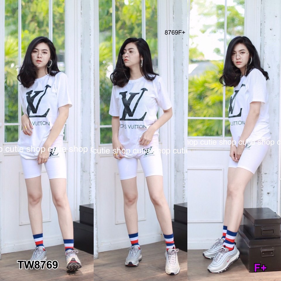 เสื้อแขนสั้นสกรีนลาย-เลคกิ้งขาสั้น-tw8769