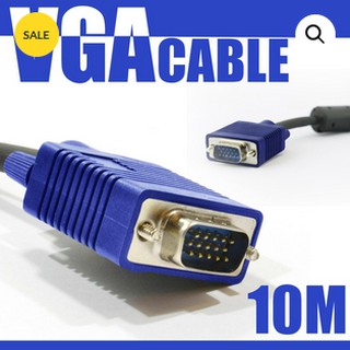 ภาพขนาดย่อของสินค้าสายจอ 10เมตร Super VGA RGB Projector/LCD/LED Cable 3+6 Cable 10 M