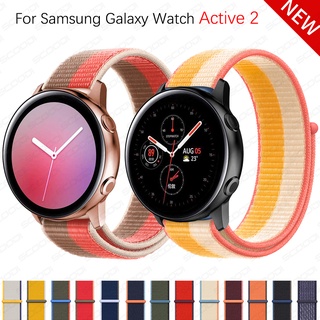 ภาพหน้าปกสินค้าสายนาฬิกาข้อมือ วัสดุไนล่อนสําหรับ Samsung Galaxy Watch Active 2 40 มม. 44 มม. ซึ่งคุณอาจชอบราคาและรีวิวของสินค้านี้