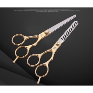 กรรไกรตัดแต่ทรงผมสแตนเลส กรรไกรตัด กรรไกรซอย stainless steel barber scissors