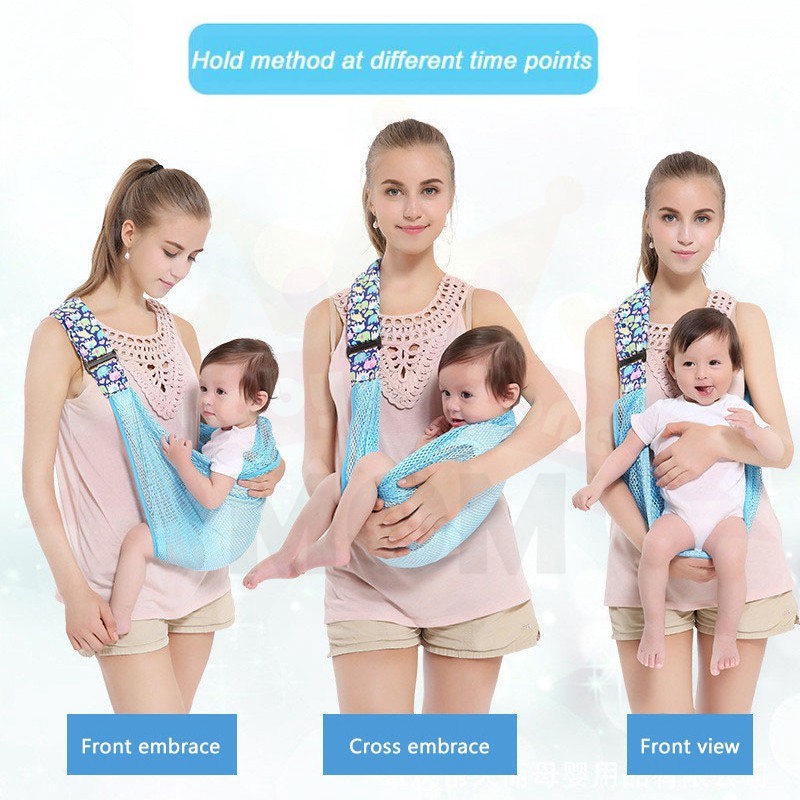 เป้อุ้มเด็ก-baby-carrier-เบบี้สลิงรุ่นระบายอากาศปรับได้-adjustable-breathable-baby-sling-อุ้มให้นม-กล่อมหลับก็ง่าย