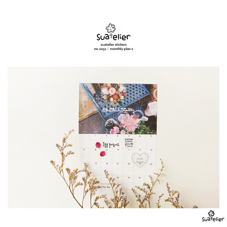 suatelier-monthly-plan-calender-sticker-สติกเกอร์น่ารัก-no-1052
