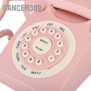 Cancer309 Vintage Telephone High Definition Call Quality Wired for Home Office Pink