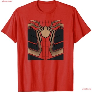 สไปเดอร์แมน เสื้อยืดวินเทจ Spider-Manเสื้อยืด Marvel Spider-Man No Way Home Iron Spider-Man Suit Costume T-Shirt ผู้ชายเ