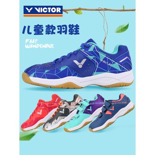 ของแท้ VICTOR Victory รองเท้าแบดมินตันเด็กสำหรับชายและหญิง แบบมืออาชีพ น้ำหนักเบามาก กันลื่น สวมใส่สบาย พื้นนิ่ม