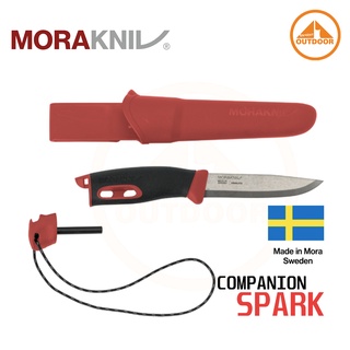 สินค้า Morakniv Companion Spark #RED มีดเดินป่าพร้อมแท่งขีดไฟ