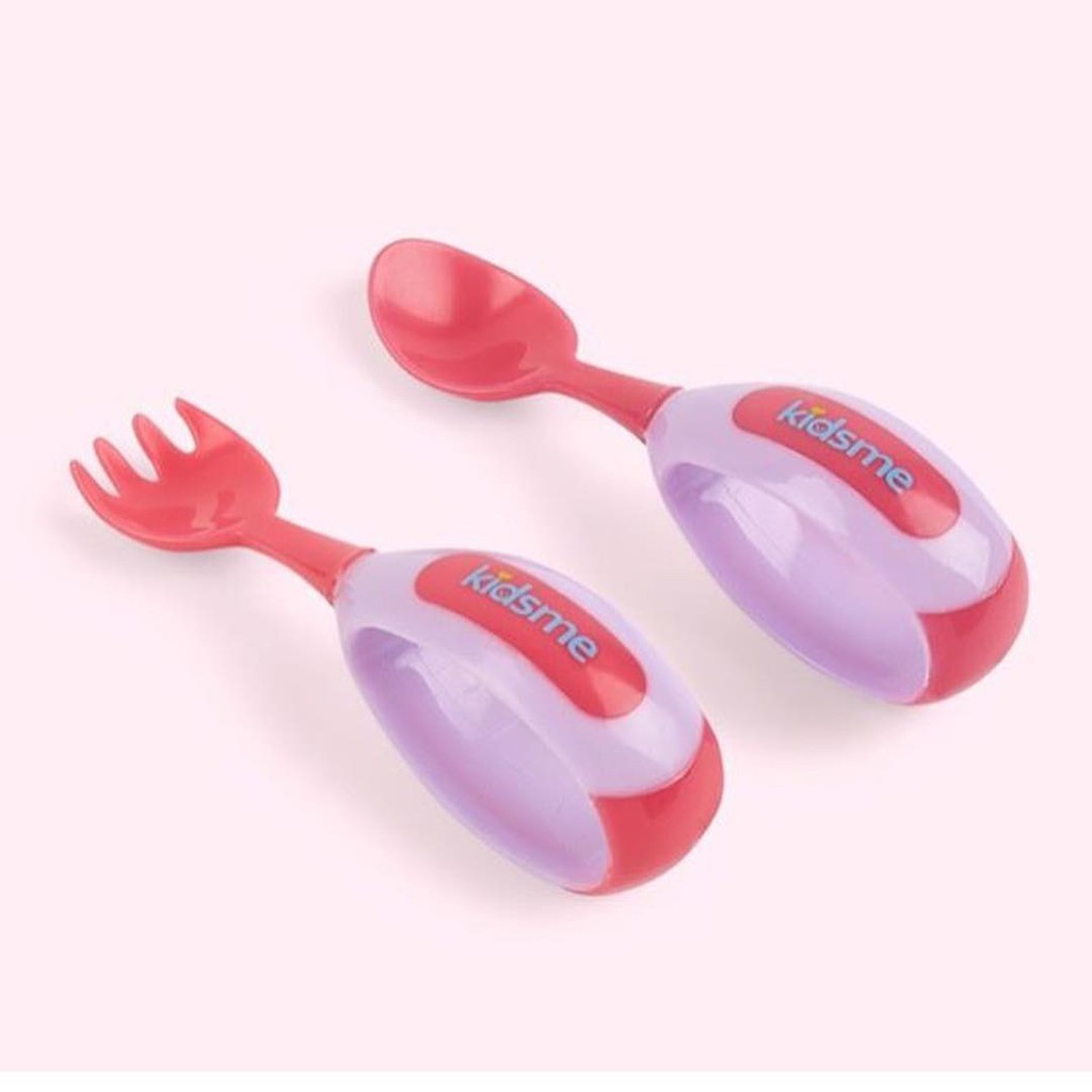 kidsme-toddler-spoon-and-fork-set-เซ็ทช้อนส้อมสำหรับเด็กหัดใช้
