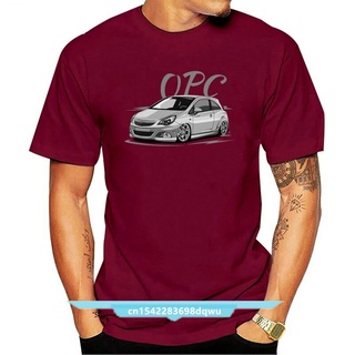 เสื้อยืดผ้าฝ้ายพิมพ์ลายขายดี เสื้อเชิ้ต Opel Corsa D Opc