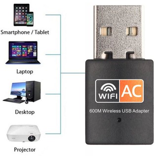 (ส่งจากไทย) ตัวรับสัญญาณ ไวไฟ USB Wifi  รับได้ทั้งความถี่ AC 2.4 GHz และ 5 GHz ( ขายส่ง )