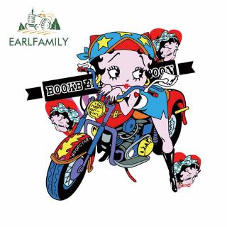 EARLFAMILY 13 เซนติเมตร x 12.7 เซนติเมตรสำหรับเบ็ตตีล่อ DIY รถจักรยานยนต์สติ๊กเกอร์ไวนิลวัสดุแฟชั่น สติ๊กเกอร์