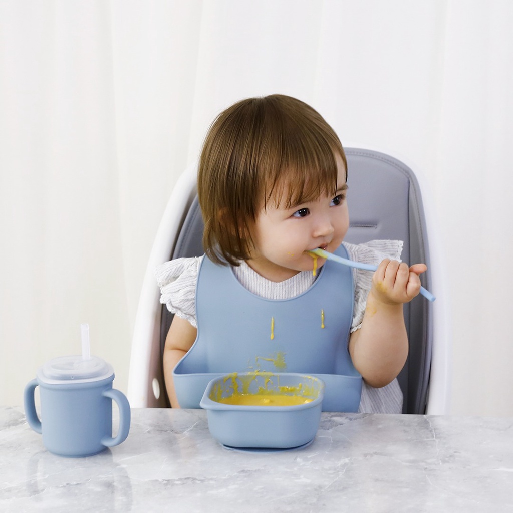 bebeshop-edison-ชามซิลิโคน-ชามข้าวเด็ก-ช่วยให้ฝึกหัดทานอาหารได้ง่ายขึ้น