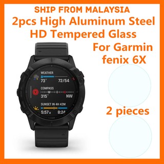 Garmin fenix 6X Sapphire / fenix 6X Solar / fenix 6X Pro [ 2 ชิ้น ] กระจกนิรภัยกันรอยหน้าจอ HD