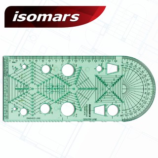 ISOMARS" แผ่นเพลทวิศวกรรม (ENGINEERING TEMPLATE) 1 ชิ้น