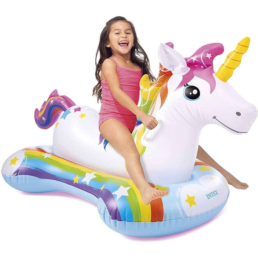 intexแท้-แพยางเป่าลม-แพเป่าลม-แพม้ายูนิคอร์น-unicorn-ride-on-รุ่น-57552