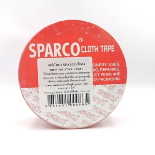 SPARCO Cloth Tape 1.5 Inch RED เทปผ้ากาว สีแดง ขนาด 1.5 นิ้ว 36มม.x8หลา เทปกาว ผ้าเทป แลคซีน