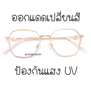 ภาพหน้าปกสินค้าแว่นสายตาสั้น เลนส์มัลติดโค้ทเปลี่ยนสีออโต้ -0.50 ถึง -4.00 รุ่น 82035B ที่เกี่ยวข้อง