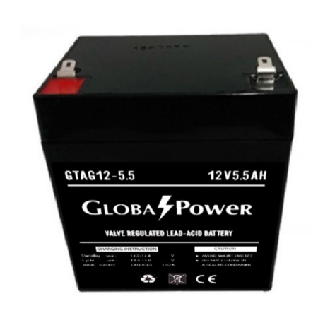 global-power-battery-gtag12-5-5-12v-5-5ah-แบตเตอรี่-agm-สำหรับ-ups-และใช้งานทั่วไป-ของแท้-ประกันศูนย์-2ปี