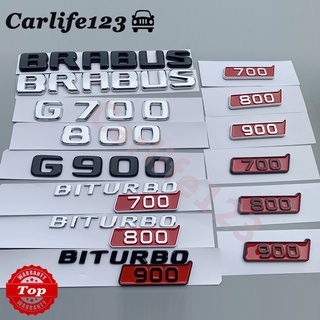 สติกเกอร์ตราสัญลักษณ์ Benz Brabus G800 700 900 G300 G500 biturbo Fender สําหรับติดด้านข้างรถยนต์