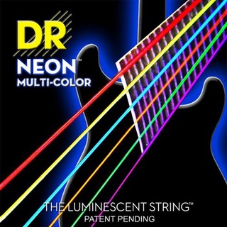 สายกีตาร์ไฟฟ้า DR Neon Multi-Color K3 Coated Electric Guitar Strings