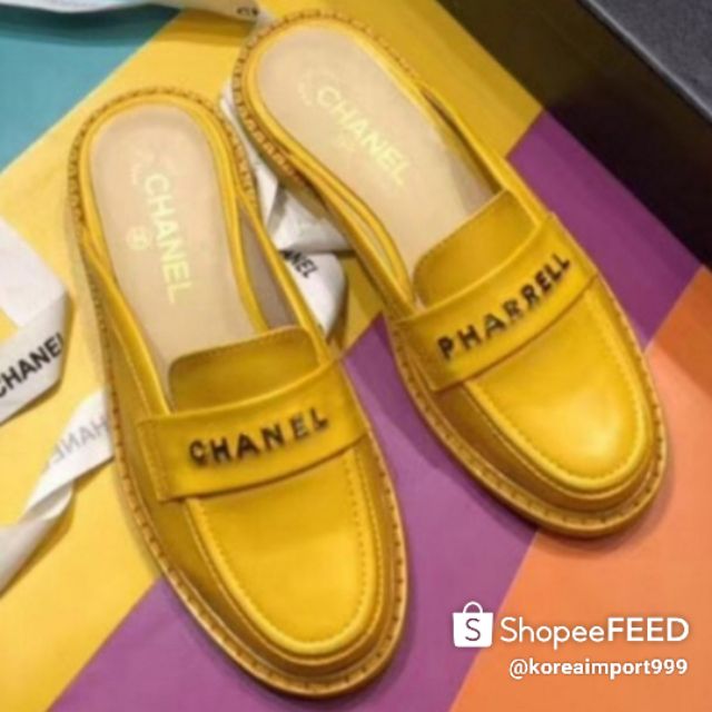 Chanel x Pharrell Capsule Collection Multicolor Loafers Size 39, Women's  Fashion, Footwear, Flipflops and Slides on Carousell