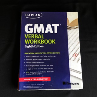 Kaplan GMAT Verbal Workbook (Kaplan Test Prep) Eighth Edition มือสอง มีเขียนในเล่มบ้าง